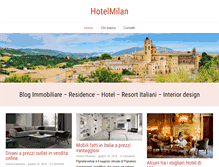 Tablet Screenshot of hotel--milan.it